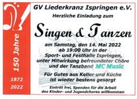 Jubiläumsfeier des Gesangsvereins Liederkranz Ispringen e.V.